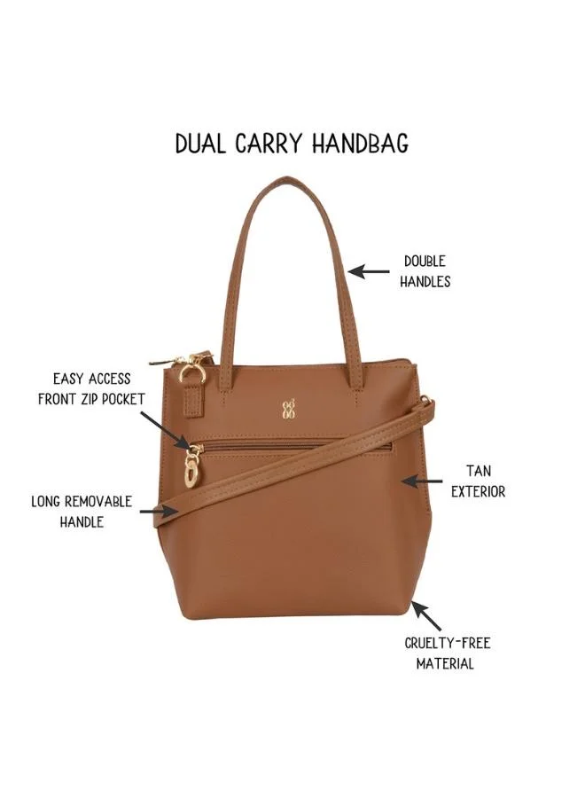 باجيت Baggit Women Tan Tote Handbag Small Size | Ladies Stylish Casual Purse Bag