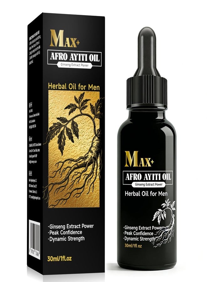 jalan Max+ Afro Ayiti Oil for Men, Natural Herbal Extra Strength Care Oil, Male-Specific Body Massage Oil with A Non-Greasy Formula that Quickly Absorbs, Enhances Vitality - Image 1