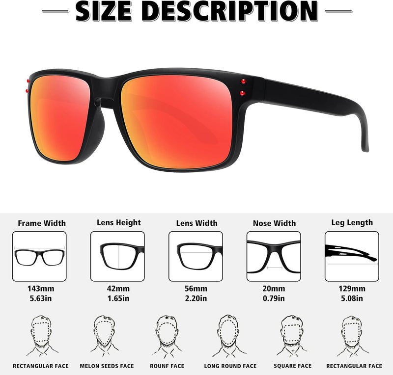 MEETSUN unisex-adult 9102 Sunglasses - Image 3