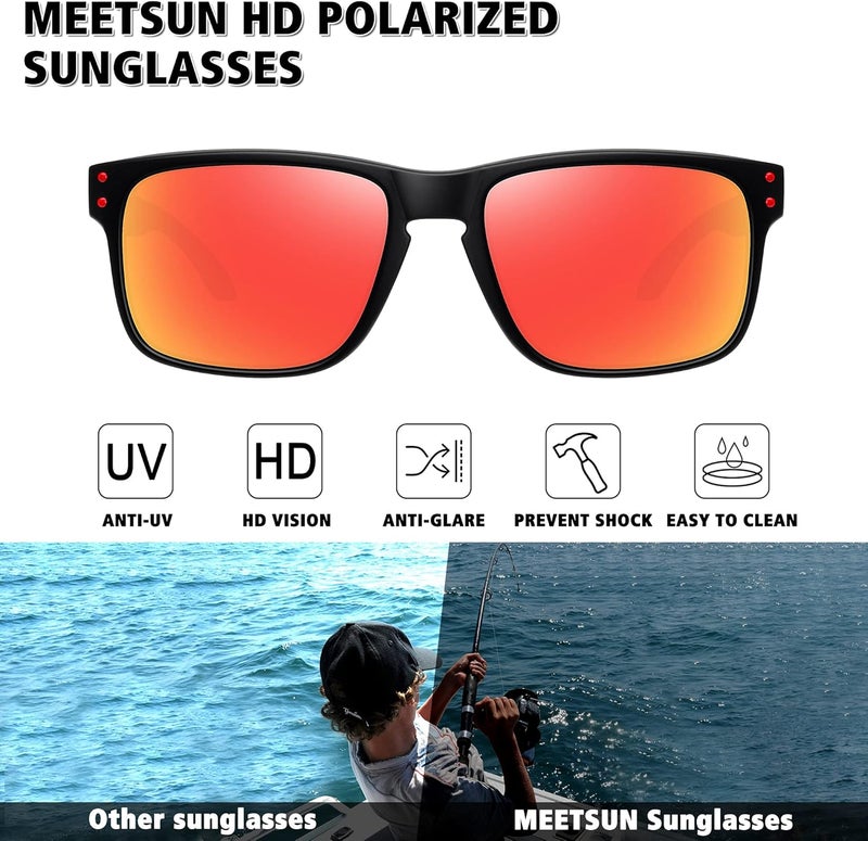 MEETSUN unisex-adult 9102 Sunglasses - Image 2