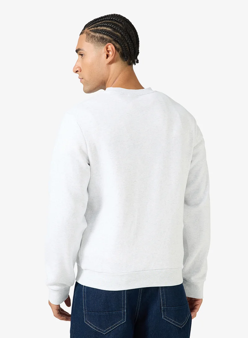JACK & JONES Logo Print Crew Neck Sweatshirt