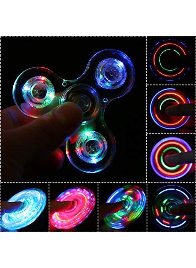 SCIONE LED Fidget Spinners, Light Up Sensory Fidgets Toys for Kids, Glow in The Dark Toy for Kid 4-8-12, ADHD Anxiety Stress Relief Toys for Adults, Easter School Classroom Exchange Gifts for Kids - Image 2