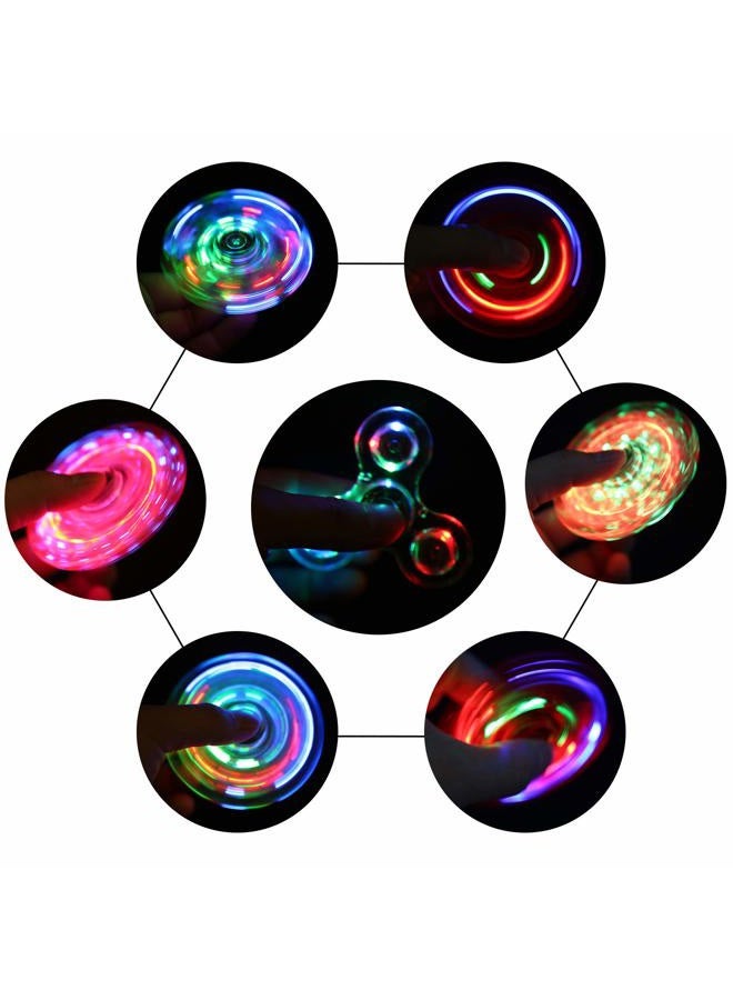 SCIONE LED Fidget Spinners, Light Up Sensory Fidgets Toys for Kids, Glow in The Dark Toy for Kid 4-8-12, ADHD Anxiety Stress Relief Toys for Adults, Easter School Classroom Exchange Gifts for Kids - Image 3