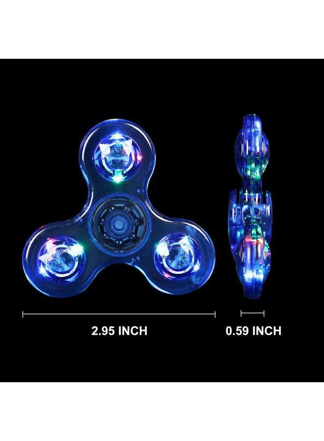 SCIONE LED Fidget Spinners, Light Up Sensory Fidgets Toys for Kids, Glow in The Dark Toy for Kid 4-8-12, ADHD Anxiety Stress Relief Toys for Adults, Easter School Classroom Exchange Gifts for Kids - Image 4