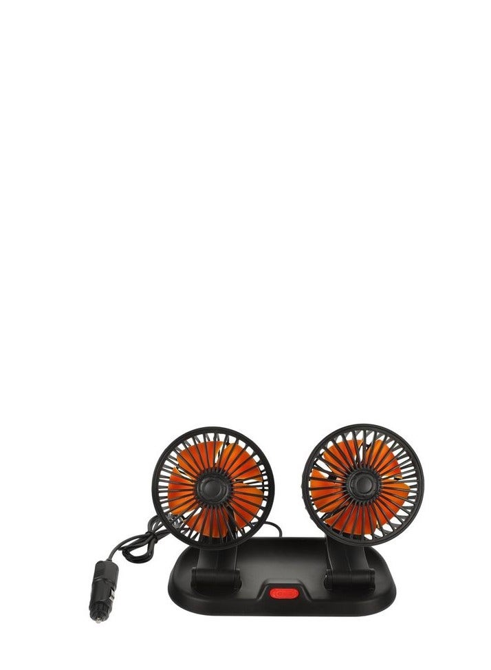 4-inch Dual Fan That Runs On A 12-volt Car Lighter 10w 4a - Image 1