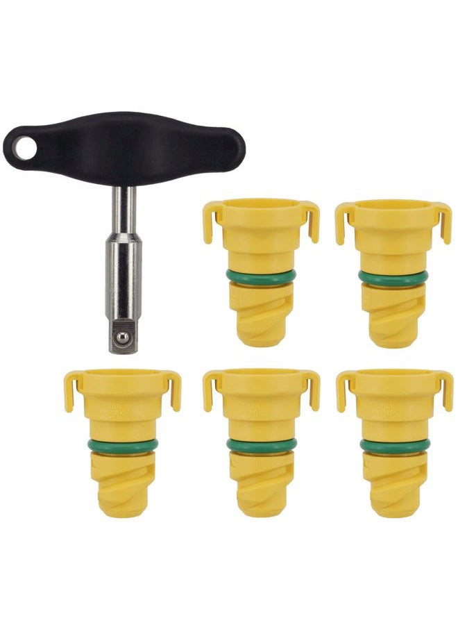 Dsnaduo 1 PCS Removal Install Tool With 5 PCS Oil Drain Plug Fit For Ford F-150 2015 2016 2017 2018 2019 2020 2021 for Lincoln MKZ Replace KX6Z6730B, KX6Z-6730-B, FT4Z-6730-A, BC3Z-6730-A plug - Image 1
