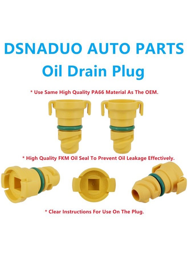 Dsnaduo 1 PCS Removal Install Tool With 5 PCS Oil Drain Plug Fit For Ford F-150 2015 2016 2017 2018 2019 2020 2021 for Lincoln MKZ Replace KX6Z6730B, KX6Z-6730-B, FT4Z-6730-A, BC3Z-6730-A plug - Image 3