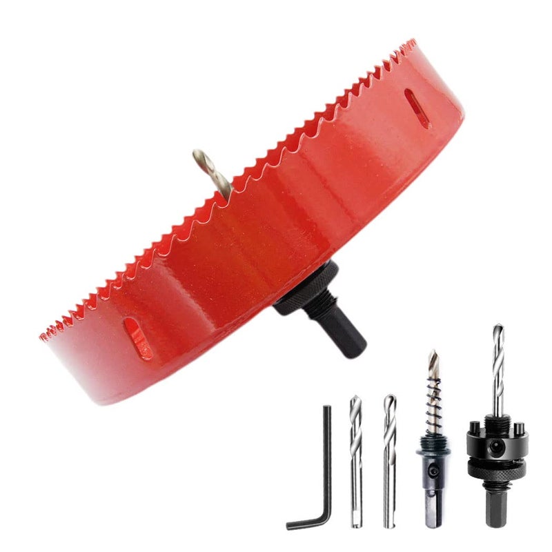 Laiwei 8.66 inch Hole Saw, bi-Metal Hole Cutter. for Drilling Wood, Aluminium Profiles, PVC, plasterboard, etc. Round Knife Calibre 8-3/4"(220mm) - Image 1
