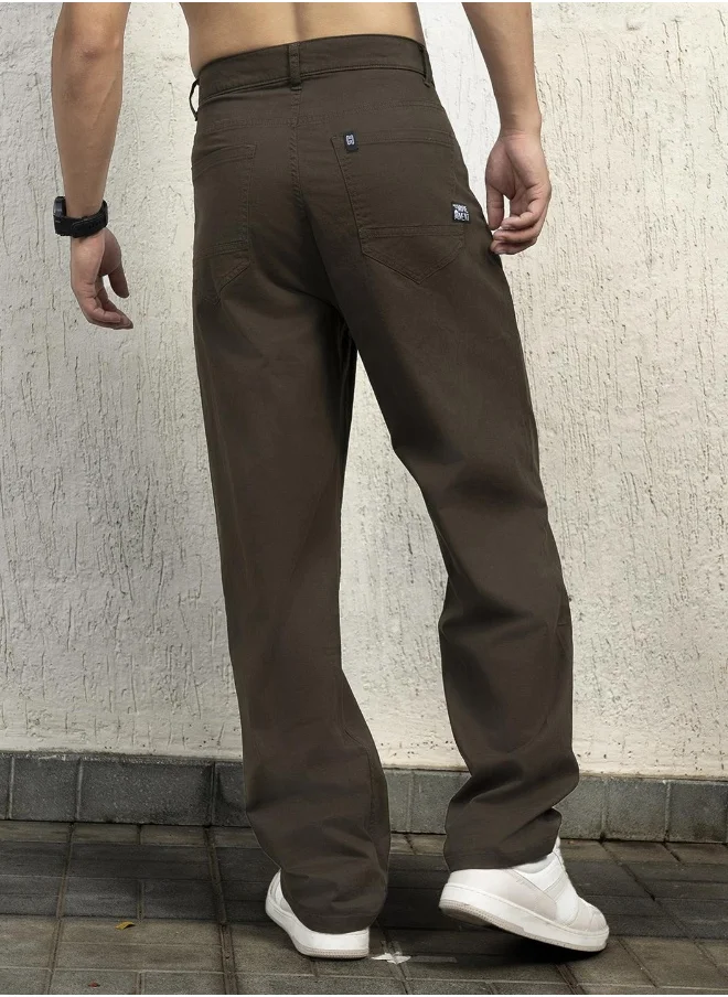 Hubberholme Dark Olive Pants For Men