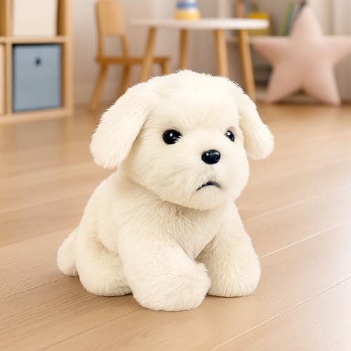 Toyshine 23cm Soft Stuffed Puppy Plush Toy | Adorable Sitting Dog with Collar | Birthday Gift for Kids | Hugging Gift for Girls, Boys & Dog Lovers - Image 1