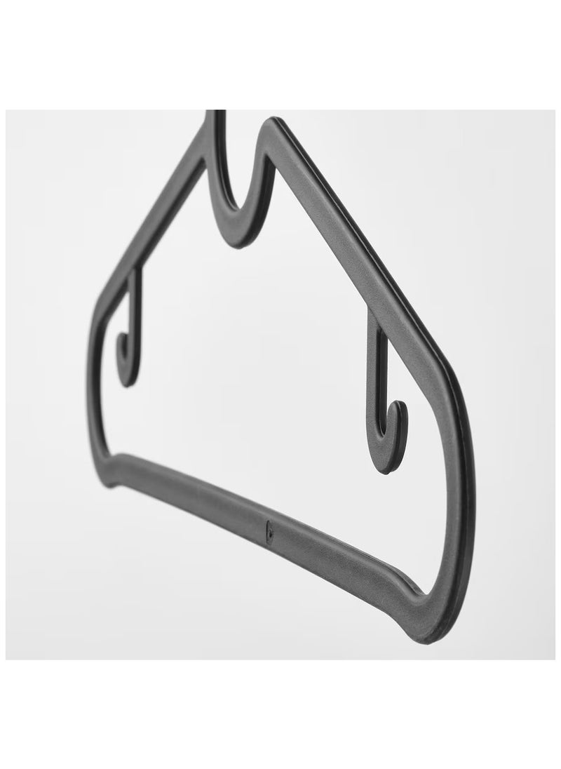 Generic Hanger For Clothes For Trouser, Shirt, Jeans, Pack Of 30 piece, black  - Image 5