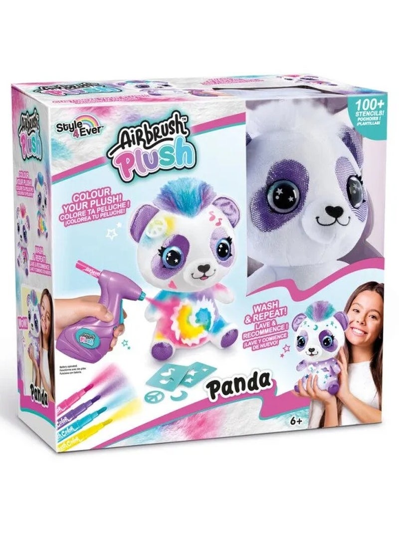 Style 4 Ever Airbrush Plush Panda Coloring Toy - OFG257  - Image 1