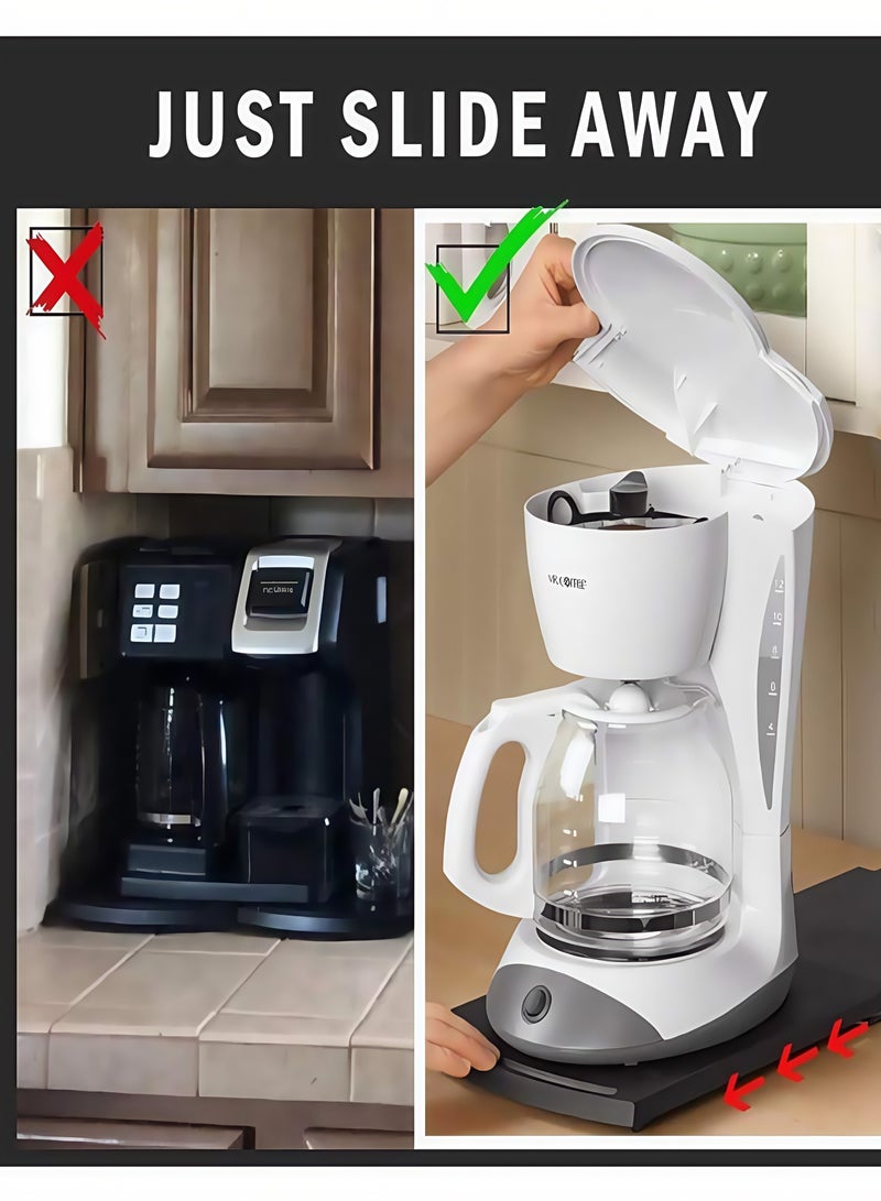 Multi-Purpose Sliding Base Tray for Kitchen Appliances - Coffee Machine Organizer, Space-Saving Pull-Out Shelf, Easy to Clean & Durable Storage Solution