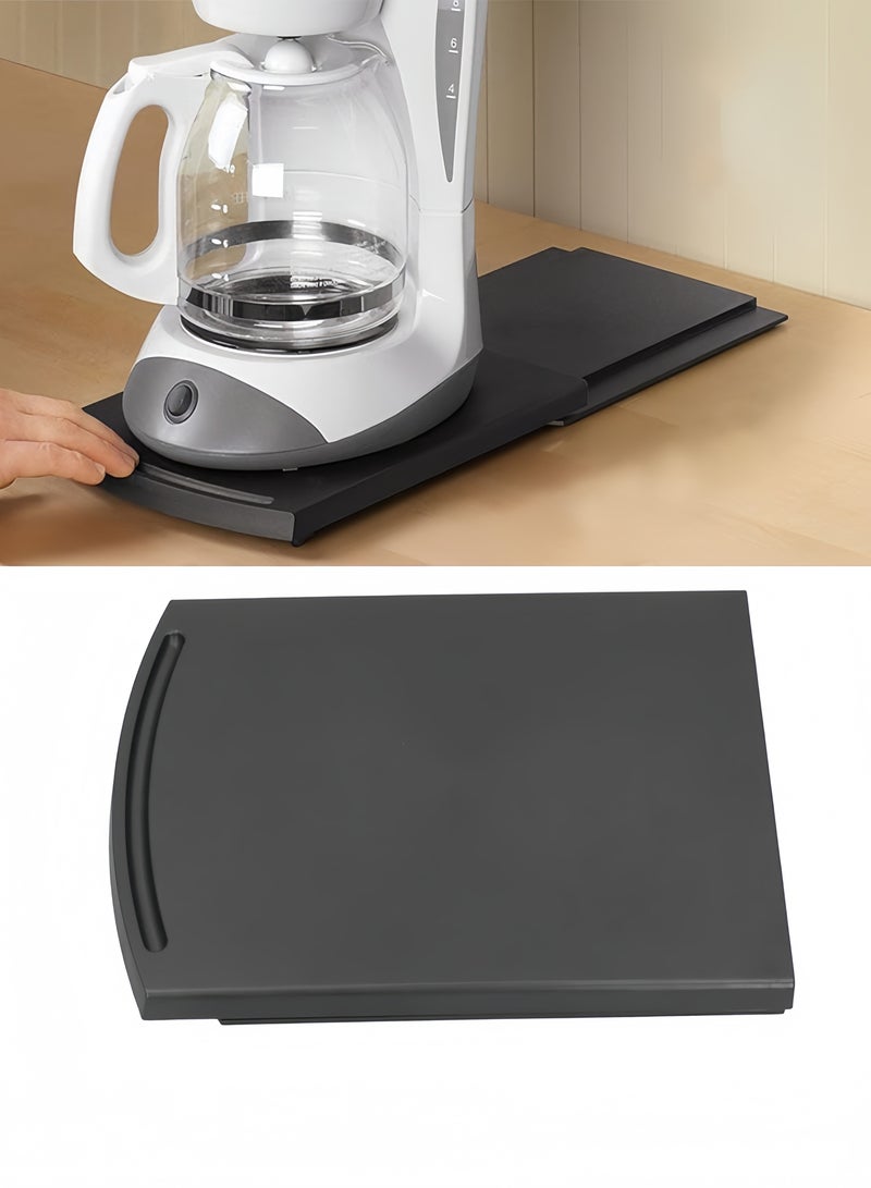 Multi-Purpose Sliding Base Tray for Kitchen Appliances - Coffee Machine Organizer, Space-Saving Pull-Out Shelf, Easy to Clean & Durable Storage Solution