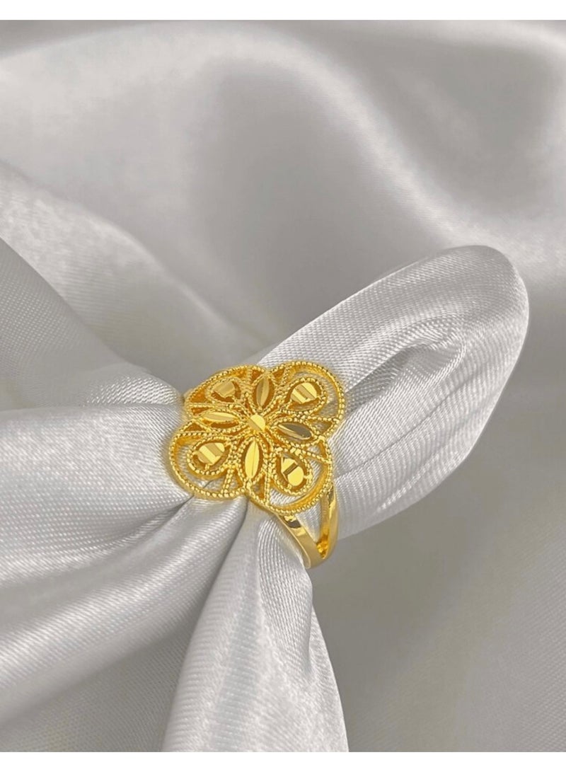 GOLDMAX 21k Gold Plated Ring For Women One Size - Image 3