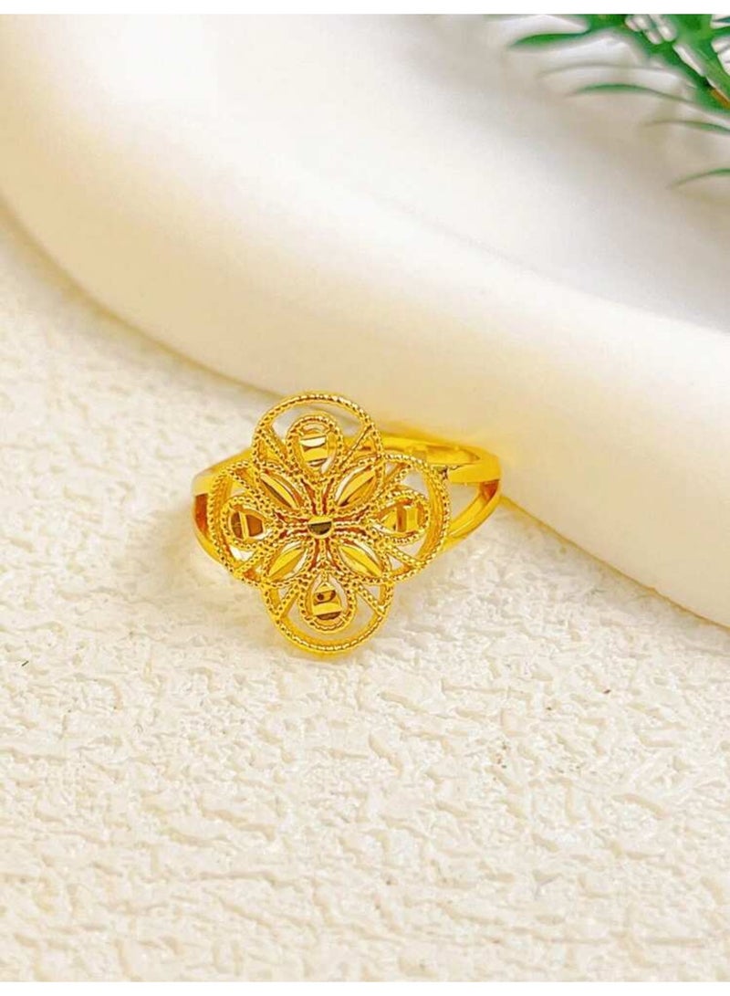 GOLDMAX 21k Gold Plated Ring For Women One Size - Image 2