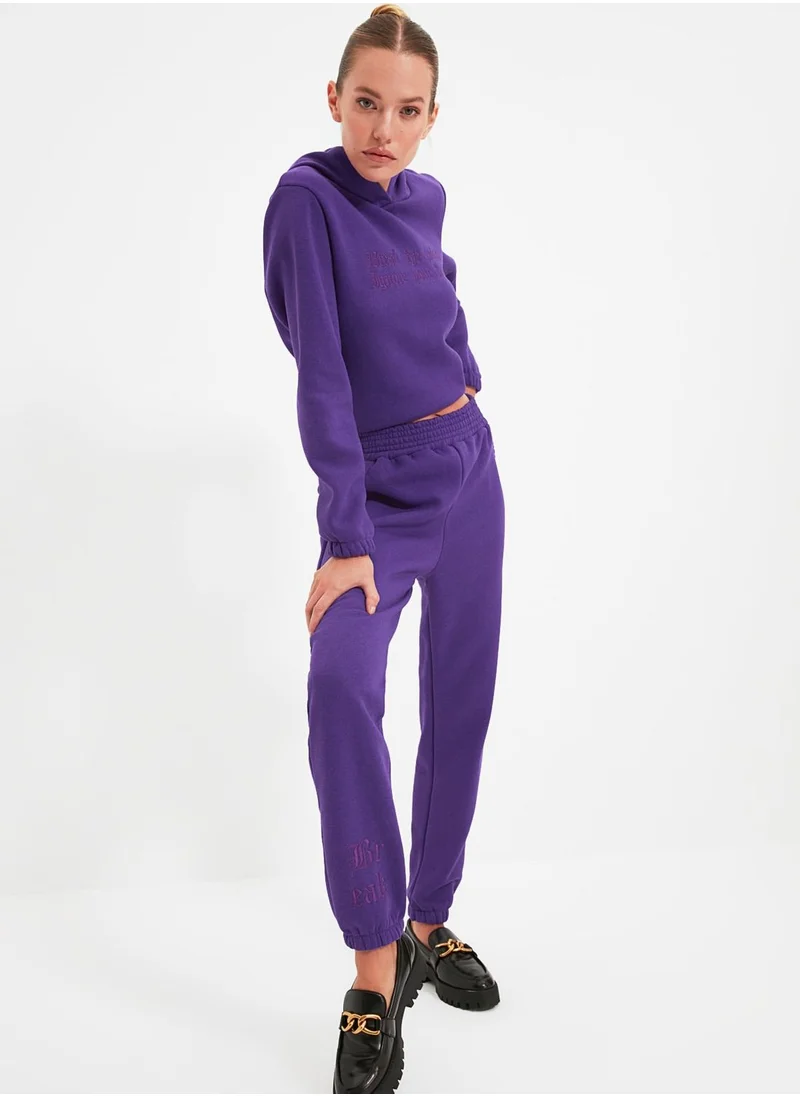 trendyol Cut Out Detail Top & Pants Set