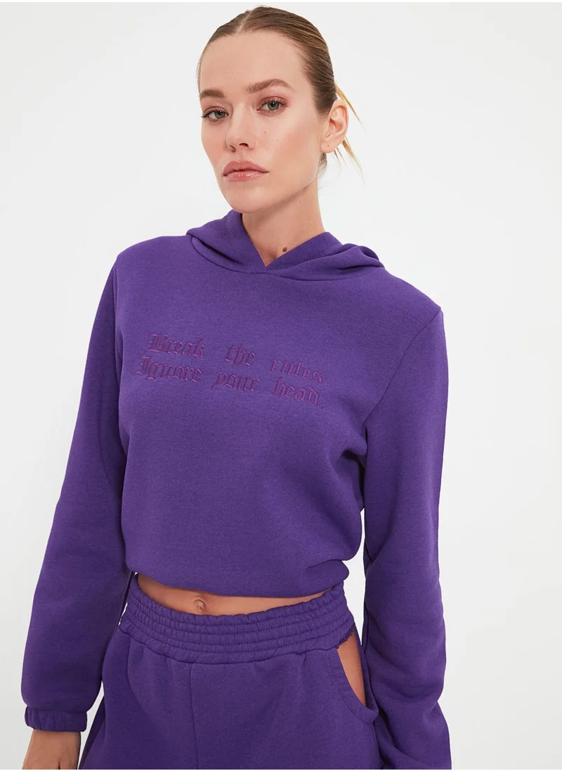 trendyol Cut Out Detail Top & Pants Set