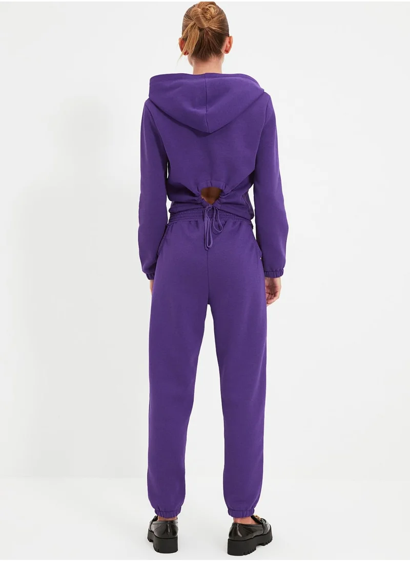 trendyol Cut Out Detail Top & Pants Set