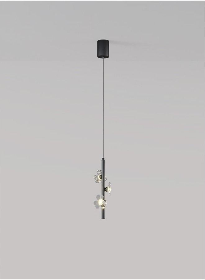 fashionhome - Multipurpose Indoor LED Flower Shape Light Long Tube Pendant Wall Hanging Decoration Lights Chandelier for Bedroom and Kitchen 115x1800 mm - Image 1