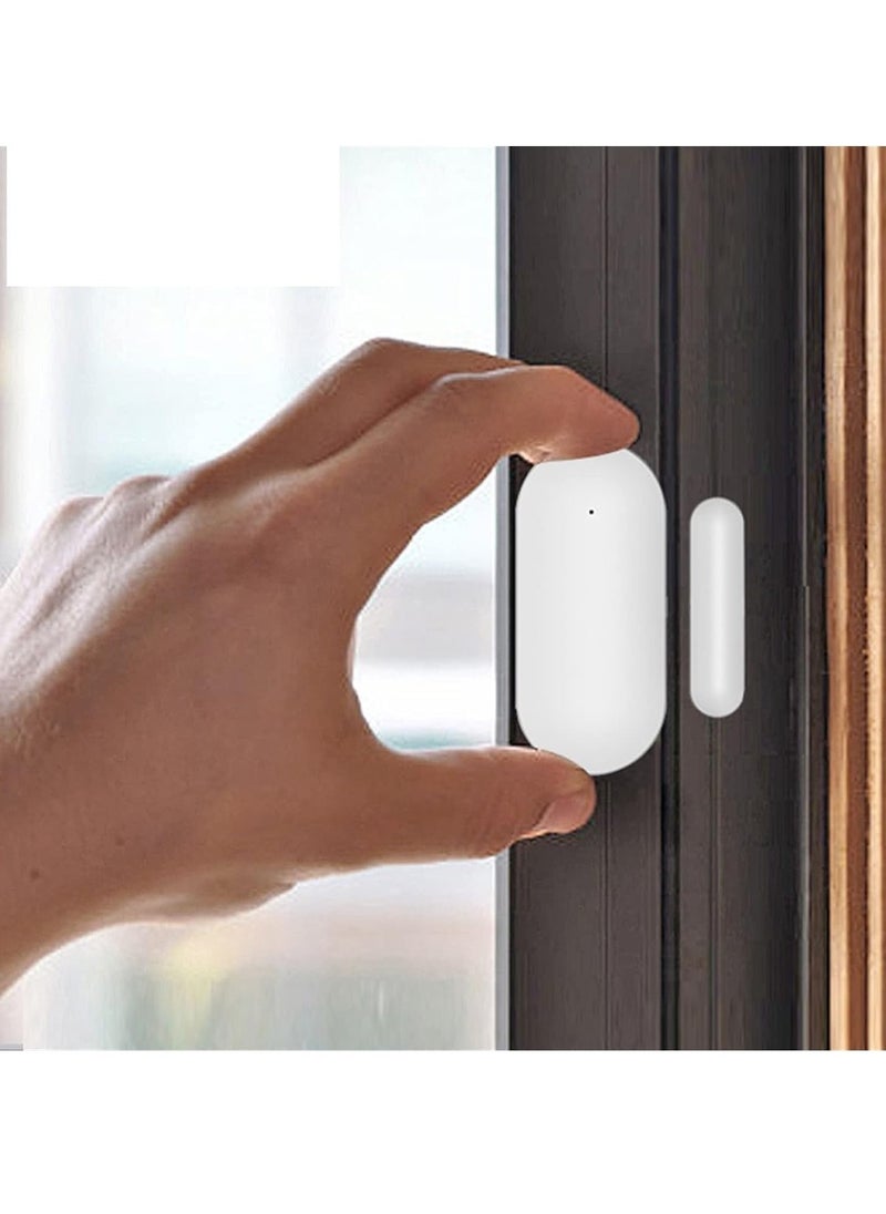 TUYA - Wifi Door Sensor Alarm,  Magnetic Wireless Door Window Detector Sensor Alarm System, Durable Wireless Home Anti Theft Door Alarm, Entry Detector Sensor For Home Security, White - Image 1