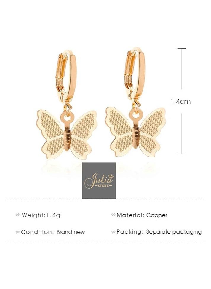 Julia Store - Boho Butterfly Drop Dangle Earrings - Image 1