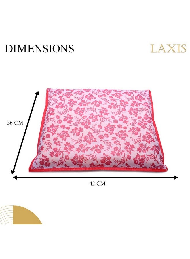 LAXIS علامة HOMFIL - غلاف ساري مفرد مطبوع غير منسوج LAXIS، حقيبة ساري عبوة من 10 قطع، أغطية ساري شفافة بسحاب، أغطية ساري للتخزين، منظم خزانة، الحجم-36x42x2 سم (خوخي) - Image 2