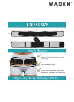 WAOKN Joint Hip Belt, Hip Braces for Hip Pain, Anterior Pelvic Tilt,Postpartum Pelvic Girdle Lifting and Hip Tightening for Pregnant Women, Lower Back Support Brace for Men and Women, One size Fit All  - Image 5