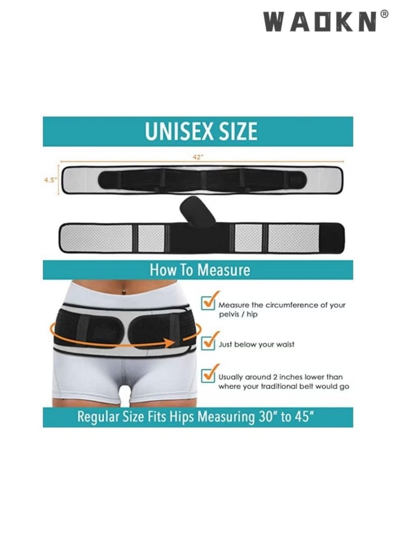 WAOKN - Joint Hip Belt, Hip Braces for Hip Pain, Anterior Pelvic Tilt,Postpartum Pelvic Girdle Lifting and Hip Tightening for Pregnant Women, Lower Back Support Brace for Men and Women, One size Fit All - Image 1
