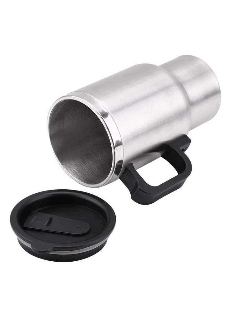12 V Premium Car Heating Mug 450 ml Stainless Steel Travel Electric Coffee Cup - Image 3