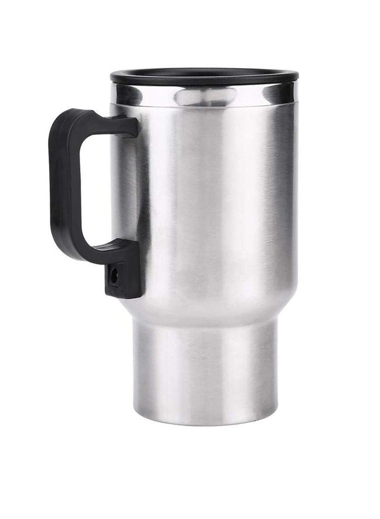 12 V Premium Car Heating Mug 450 ml Stainless Steel Travel Electric Coffee Cup - Image 2