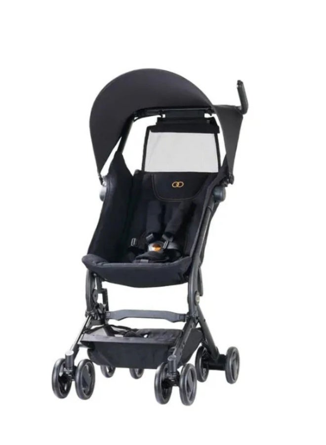 Lightweight Foldable Baby Stroller with Adjustable Canopy, 5-Point Safety Harness, Smooth Rolling Wheels, Compact Travel Design, Comfortable Seat, Easy One-Hand Folding for Newborns & Toddlers - Image 5