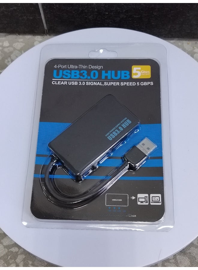 Neutral Usb Hub3.0 One-to-four High-speed Hub Multi-computer Usb Splitter Expansion 4 Usb Extender - Image 1