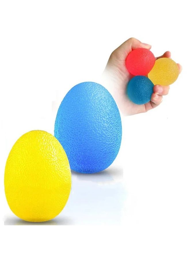 Red Silicone Hand Grip Strengthener Ball Egg For Finger Exercise And Muscle Recovery - Image 5