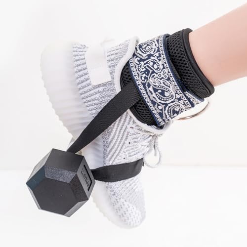 GYM OX Dumbbell Foot Attachment,Ankle Strap for Dumbbell and Cable Machine Women,Feet Weight Lifting,Feet Dumbbell Attachment,Tibialis Trainer,Cable Kick Back Ankle Straps Embroidery 1Pc - Image 4
