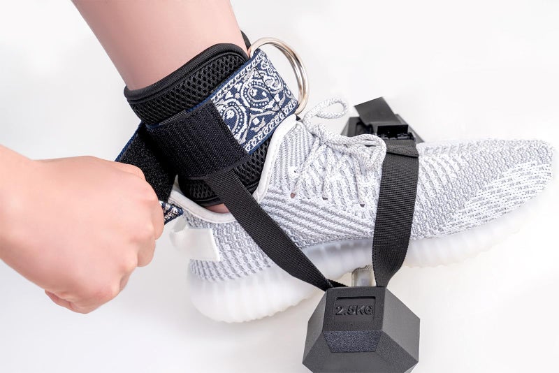 GYM OX Dumbbell Foot Attachment,Ankle Strap for Dumbbell and Cable Machine Women,Feet Weight Lifting,Feet Dumbbell Attachment,Tibialis Trainer,Cable Kick Back Ankle Straps Embroidery 1Pc - Image 2