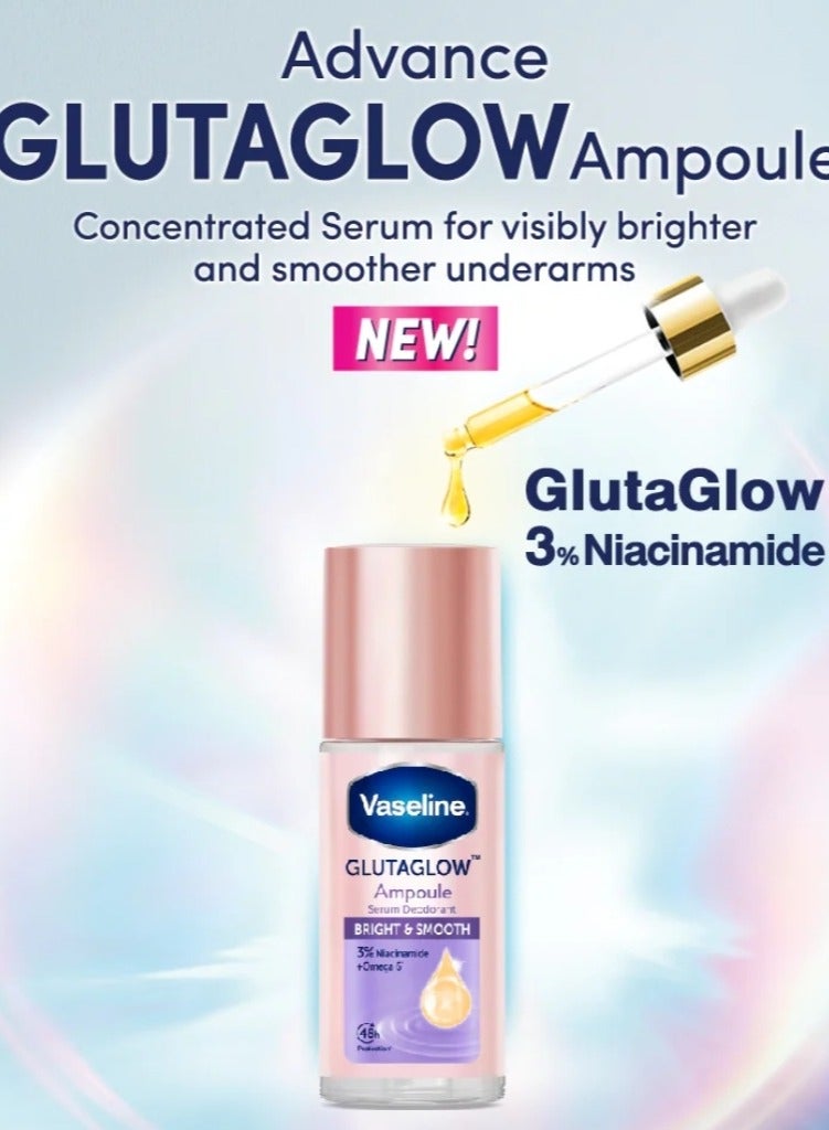 Vaseline Glutaglow Bright & Smooth Ampoule Serum Deodorant - 45ml - Image 5