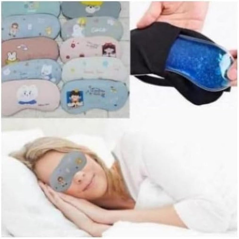 Eye Pajamas with Eye Mask and Gel Pouch - Ice Eye Mask for Puffy Eyes Dark Circles - Cooling Eye Mask for Migraine and Sinus Pain - Color and Shape Change - Image 4