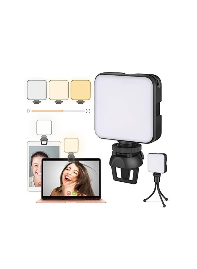 Excefore Video Conference Lighting Kit Selfie Light With Front And Back Clip Zoom Light For Phone Iphone Android Ipad Laptop Camera For Makeup Selfie Vlog Video Conference - Image 1