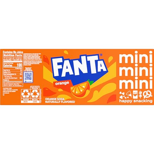 Fanta Orange Soda Can, 7.5 fl oz, 10 Pack - Image 5