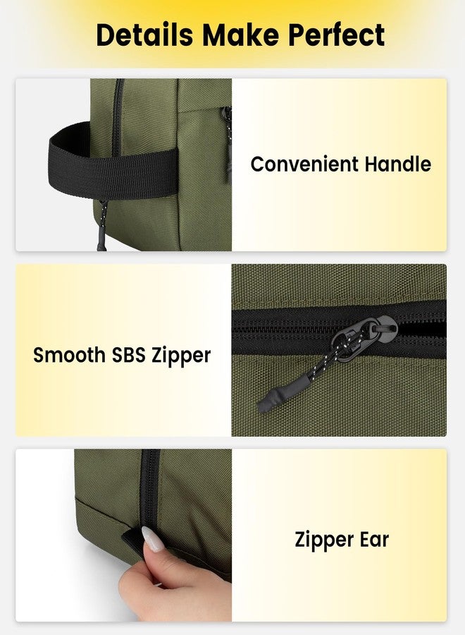 Vorspack Travel Toiletry Bag for Men - Large Toiletries Bag Water Resistant Hanging Travel Bag for Travel Toiletries Accessories - Green - Image 5