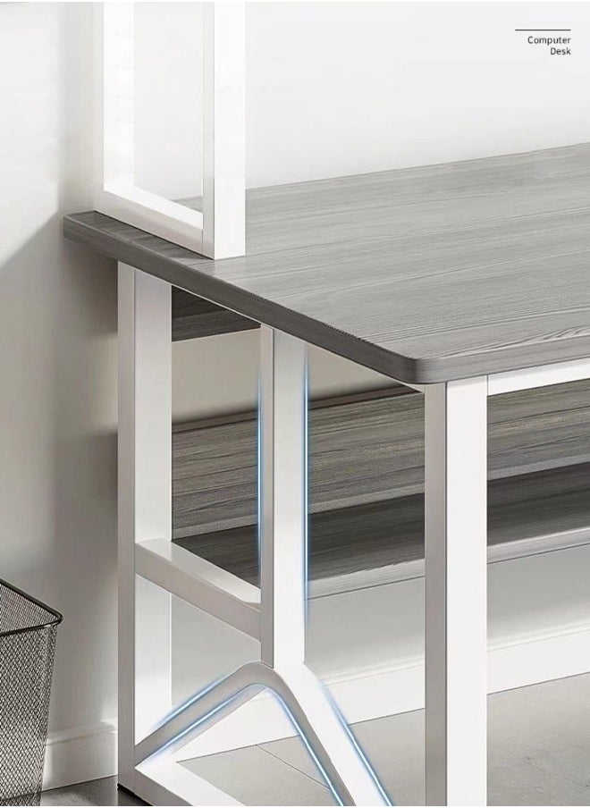 KLNAMAEAAN - Multifunctional Computer Table 140 cm And Office Desk With 2 Layer Book Shelf - Image 1