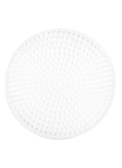 Cousin Diy 7 Count Plastic Stitching Canvas Round 3" 10/Pkg White  - Image 1