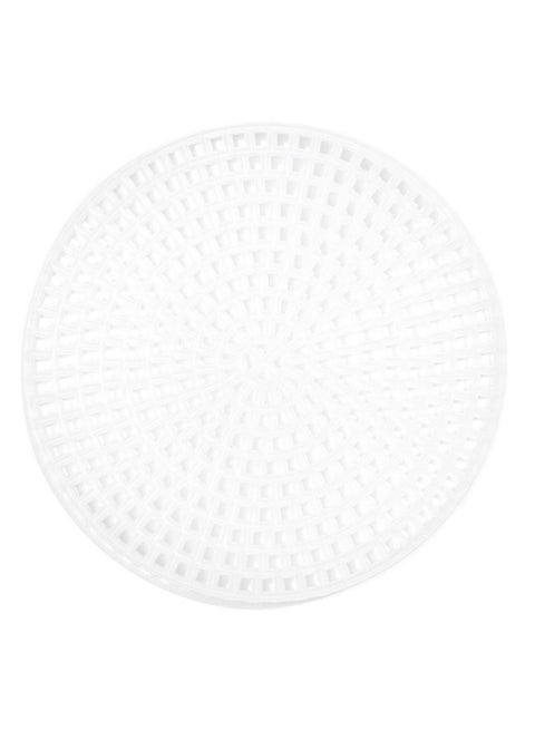 Diy 7 Count Plastic Stitching Canvas Round 3" 10/Pkg White