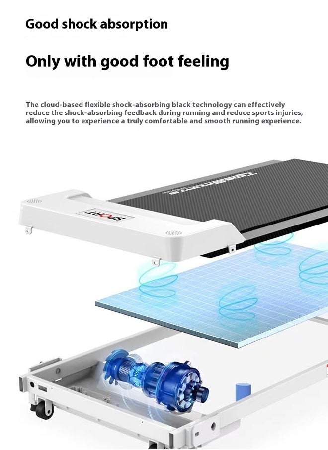 Sharpdo 1-8km/h Family-Style Small Folding Ultra-Quiet Treadmill Electric Walking Machine  - Image 3