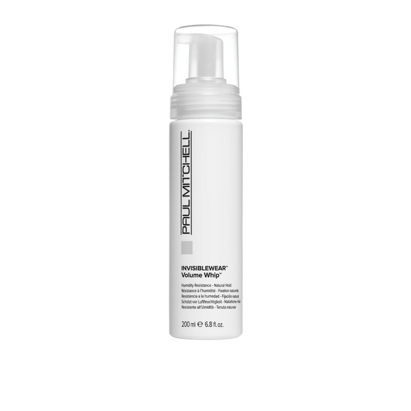 Paul Mitchell Invisiblewear Extra-Body Whip Conditioning Mousse, Humidity Resistance, Natural Finish, For Fine Hair, 6.8 fl. oz - Image 1