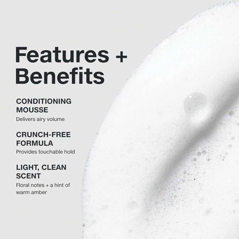 Paul Mitchell Invisiblewear Extra-Body Whip Conditioning Mousse, Humidity Resistance, Natural Finish, For Fine Hair, 6.8 fl. oz - Image 3