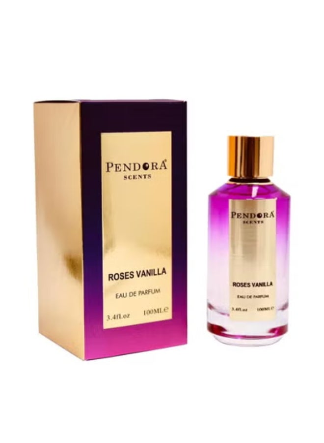 Pendora ROSES VANILLA BY PENDORA SCENT FOR WOMEN – EAU DE PARFUM 100 ML - Image 1