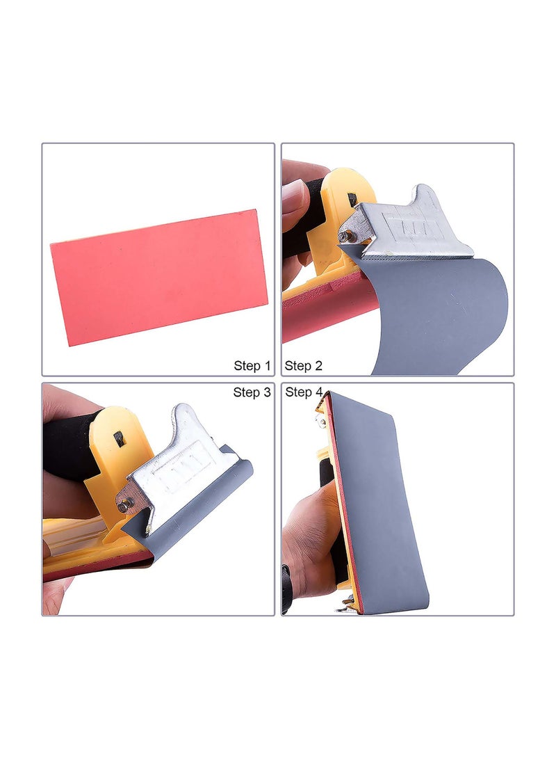Sandpaper, 48 Sheet Grits, Wet and Dry Sandpaper with Holder 120 to 7000 Assorted Grit Waterproof for Automotive Polishing Wood Furniture Finishing Metal Sanding - Image 2