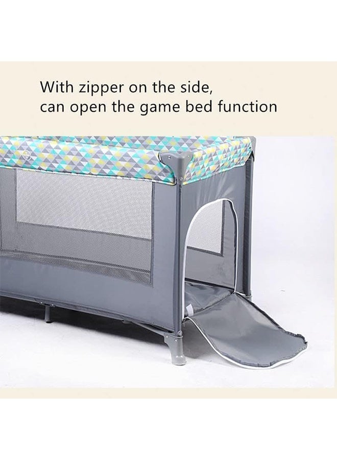Beauenty 2 In 1 Baby Crib, Portable Playard, Foldable Travel Bed Playpen, Travel Crib Nursery Center for Infant with Comfortable Mattress and Carry Bag - Image 5